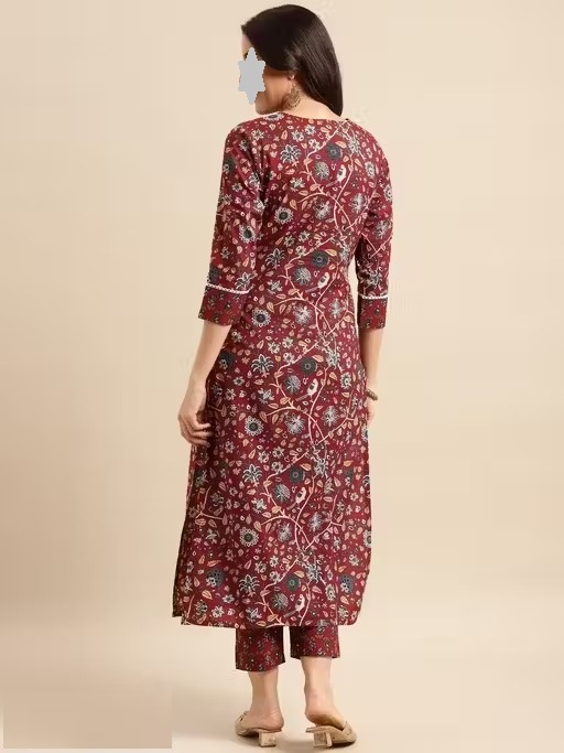 Attractive flower printed Graceful Women Kurta Sets Color 4 (KS123)