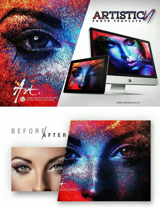 CreativeMarket – Artistic Photo Template V1 6097774