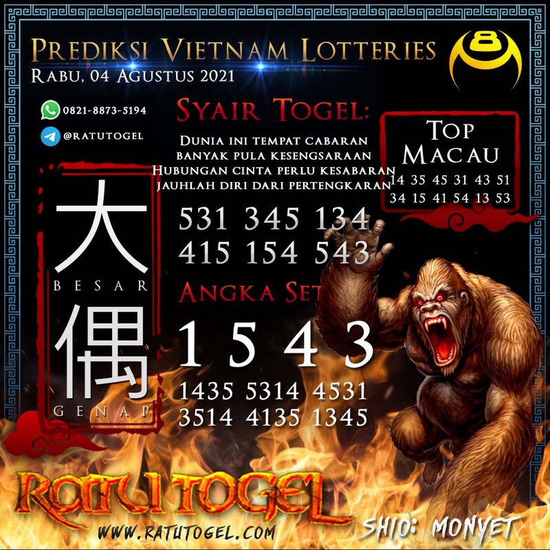 Prediksi Nagasaon Vietnam Rabu 04-8-2021