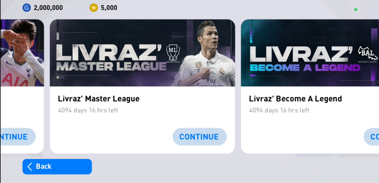 PES 2021 Mobile MOD screenshot showing game content 2