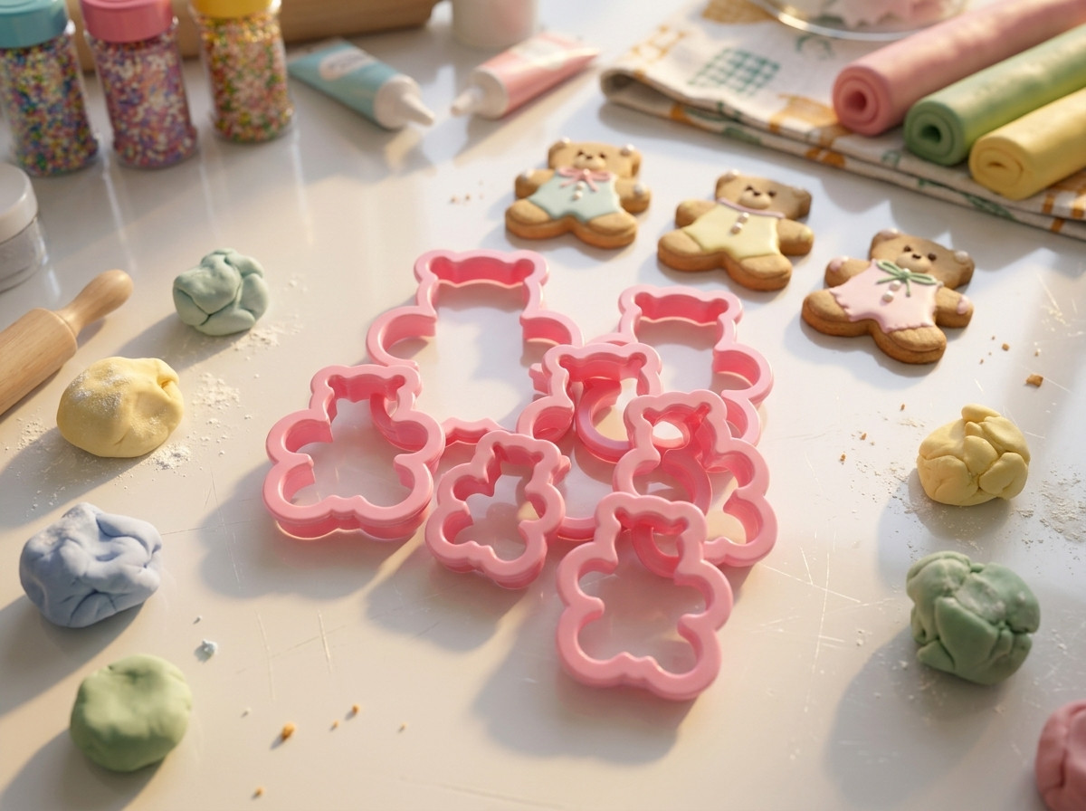 Molde Cortador De Osos para galletas y modelado de Manualidades 