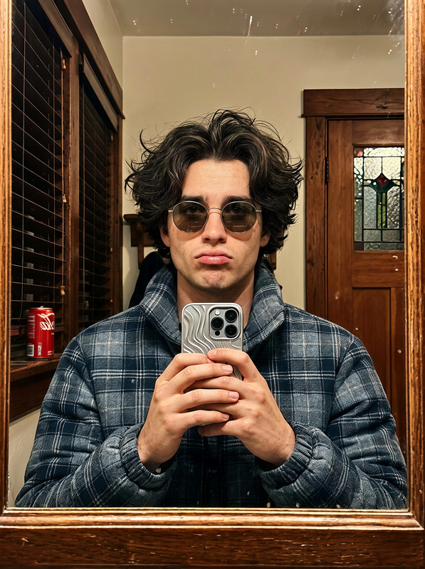Rustic Vintage Mirror Selfie