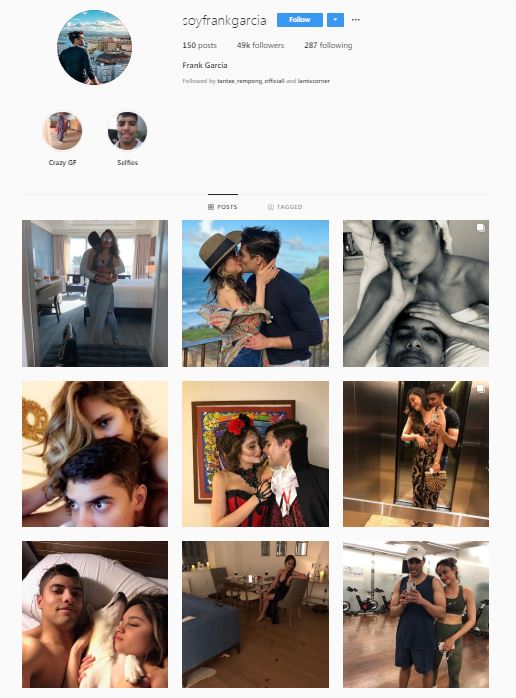 Akun instagram Frank Garcia
