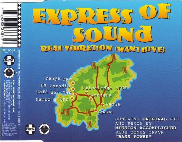 16/04/2023 - Express Of Sound – Real Vibration (Want Love)(CD, Single, Stereo)(Positiva – CDTIV-66)  1996 R-262217-1393389660-9599