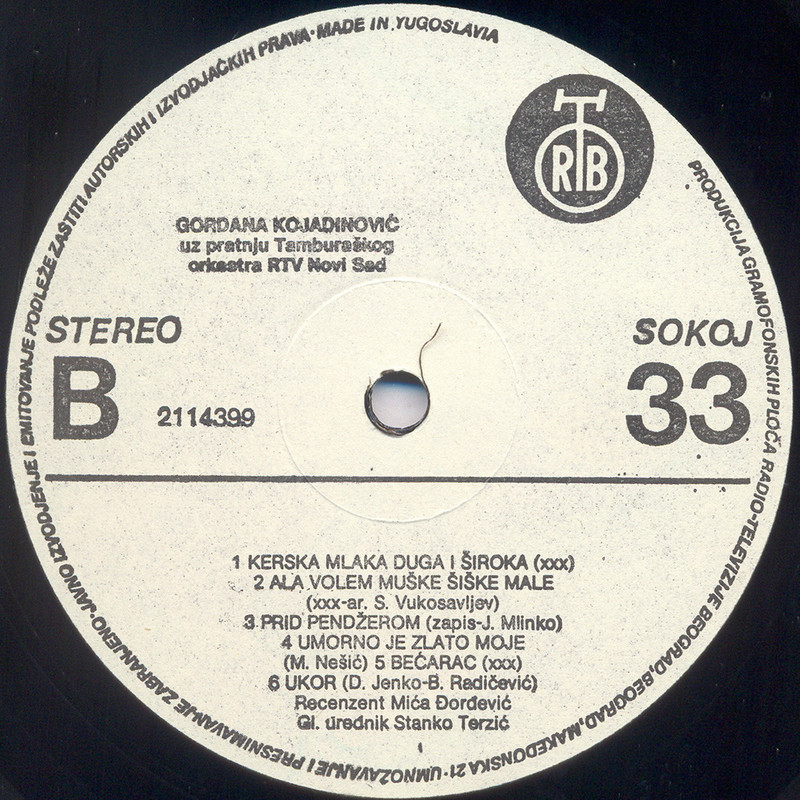 Gordana Kojadinovic 1986 sB