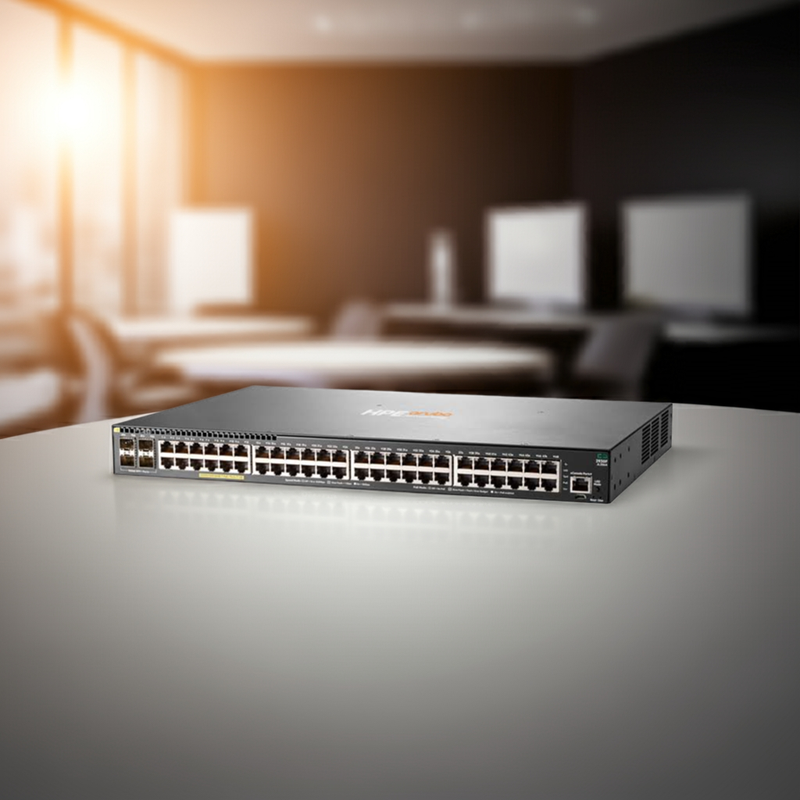 Switch Aruba 2930F com 48 portas PoE+