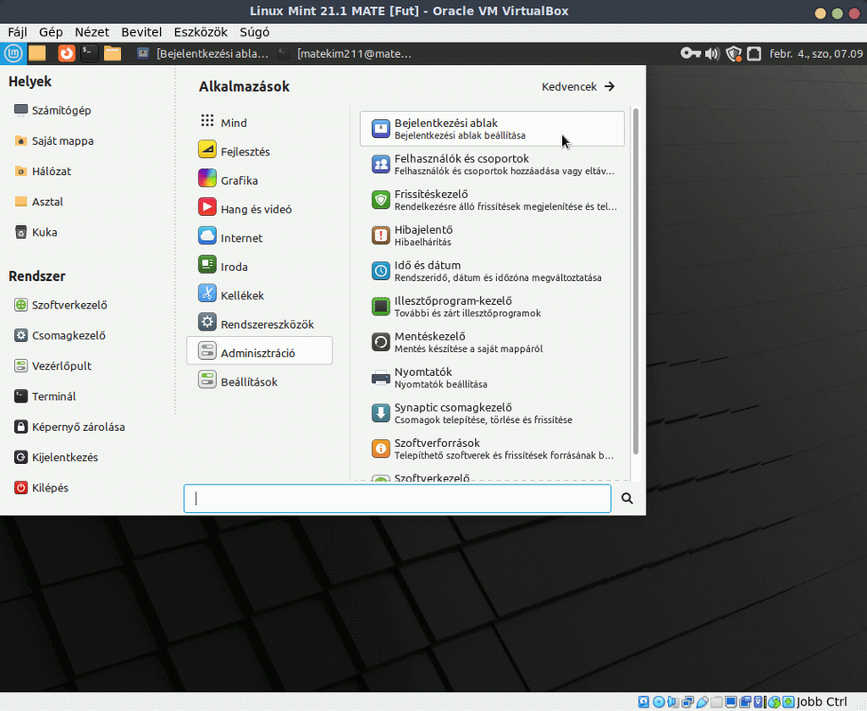 Automatikus bejelentkezés (MATE)_01