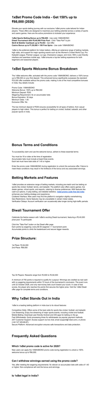 1xBet Promo Code Exclusive Bonus India (Valid 2026)