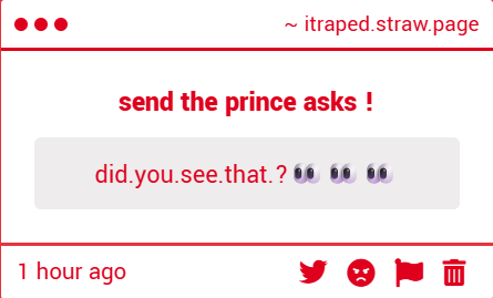 strawpage anon asking " Did you see that"