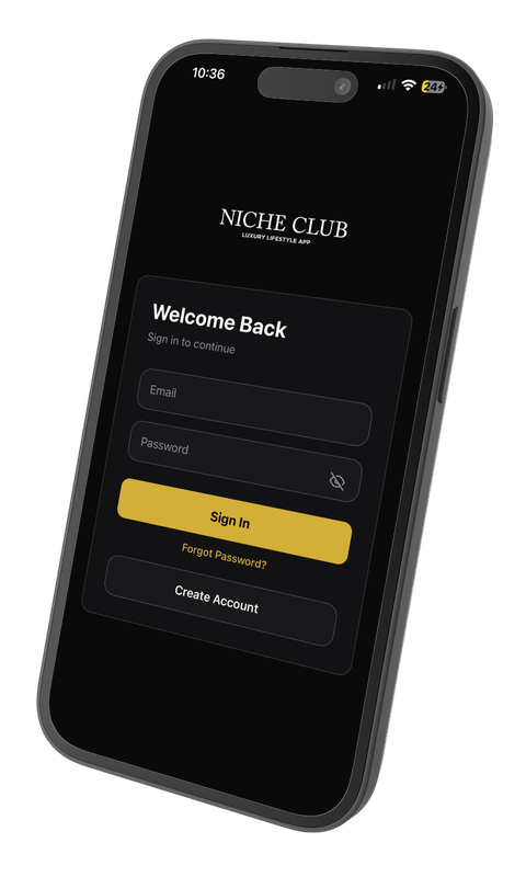 Niche Club app mockup 2