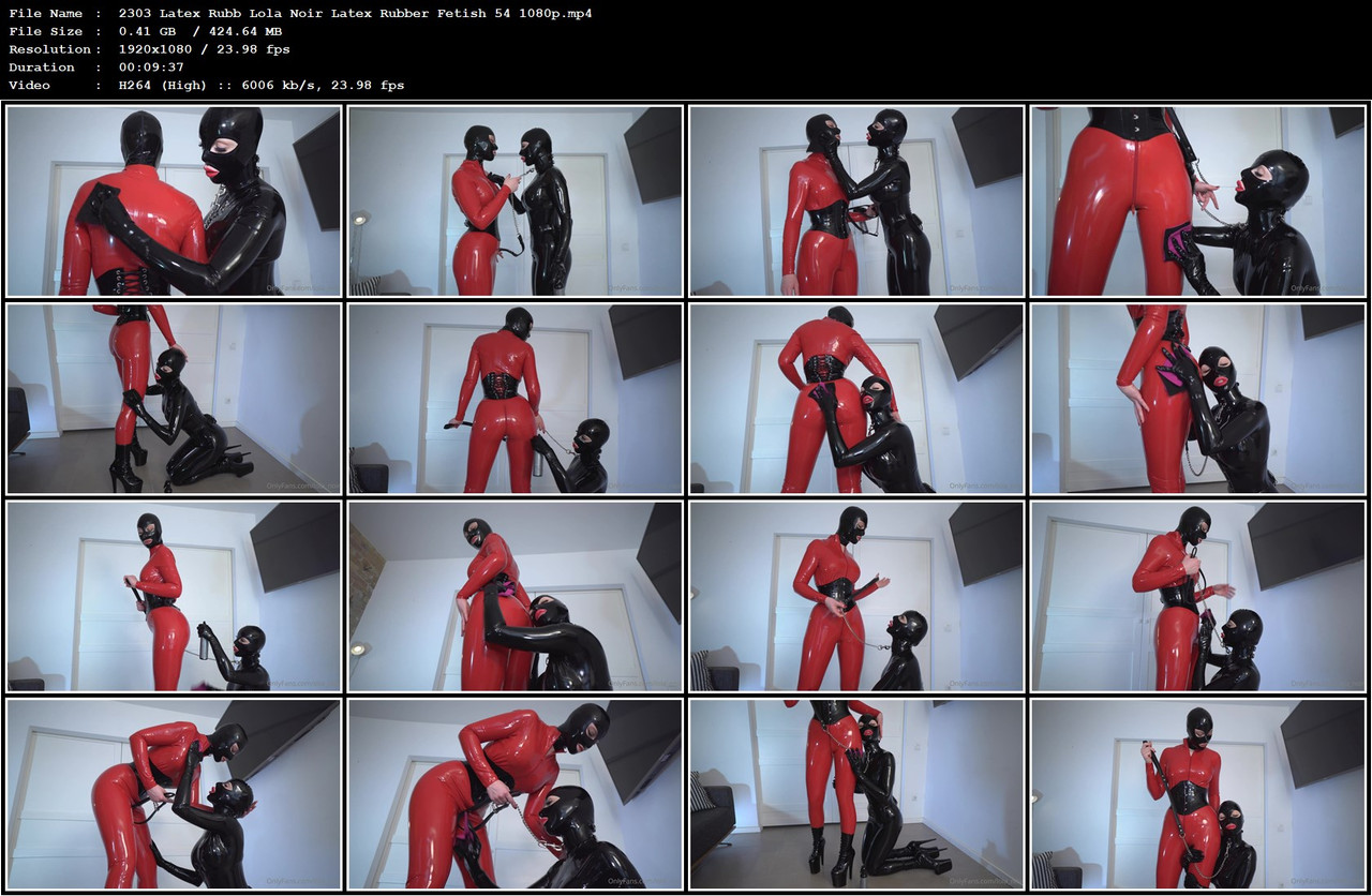 2303 Latex Rubb Lola Noir Latex Rubber Fetish 54 1080p mp4