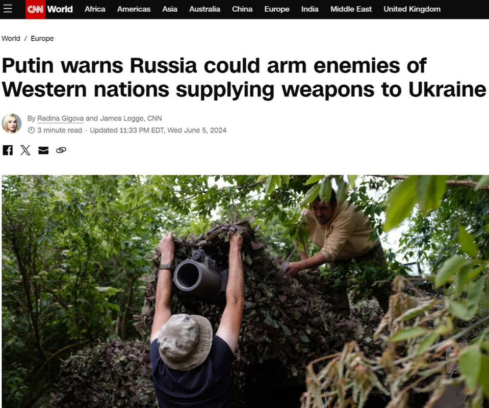Rusijos prezidentas Vladimiras Vladimirovičius Putinas perspėjo Vakarų šalis