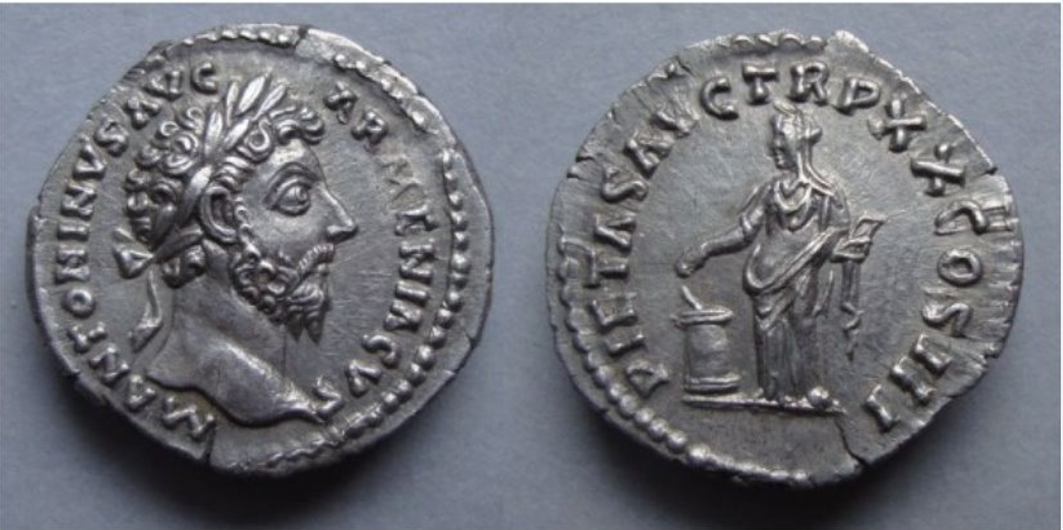 Marcus-Aurelius-Denarius-Ric-148-Authentic?
