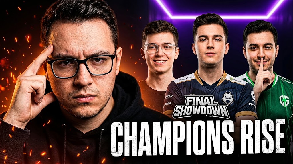 AI-generated example result for the youtube-thumbnail prompt: Gaming & Esports – "YOUR TEXT HERE / SUBTITLE/GAME LOGO" | Gaming And Esports Youtube Thumbnail AI YouTube Thumbnail Prompt