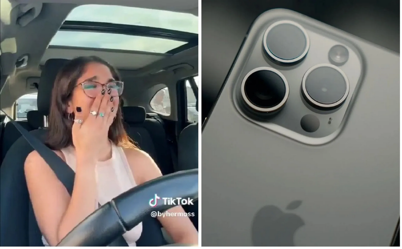 Mujer joven rompe en llanto por su iPhone y las redes la tunden: video viral
