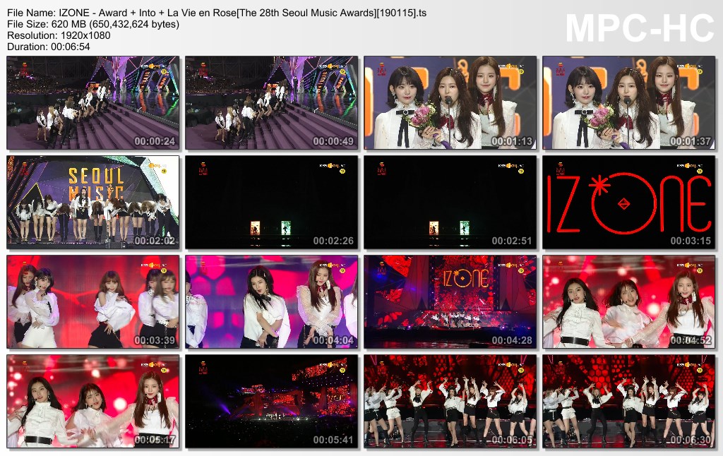 IZONE - Award   Into   La Vie en Rose[The 28th Seoul Music Award