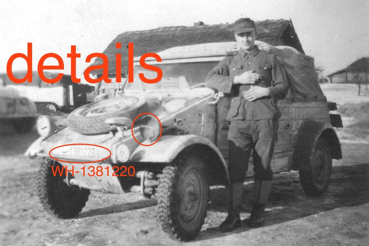 VW 82 KÜBELWAGEN Russland 1943 wintertarn WH-138
