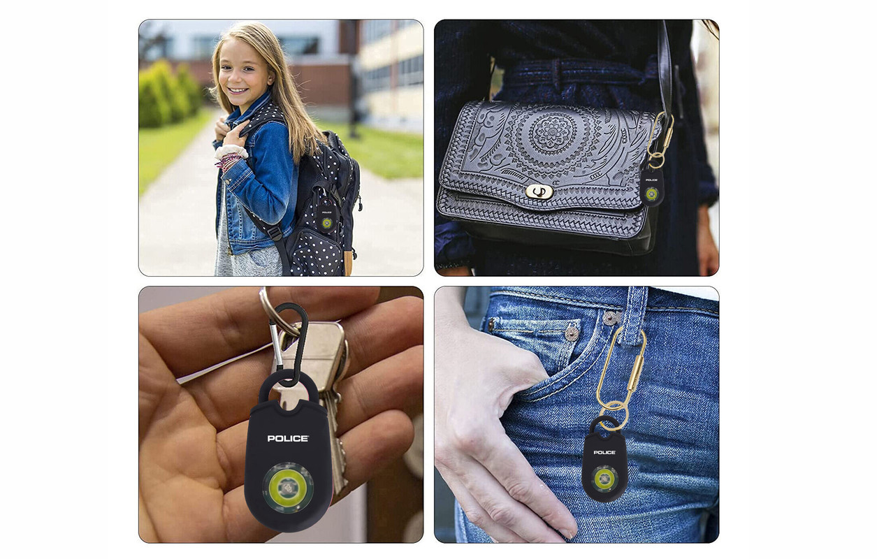 police-personal-alarm-keychain-for-women-rechargeable-white