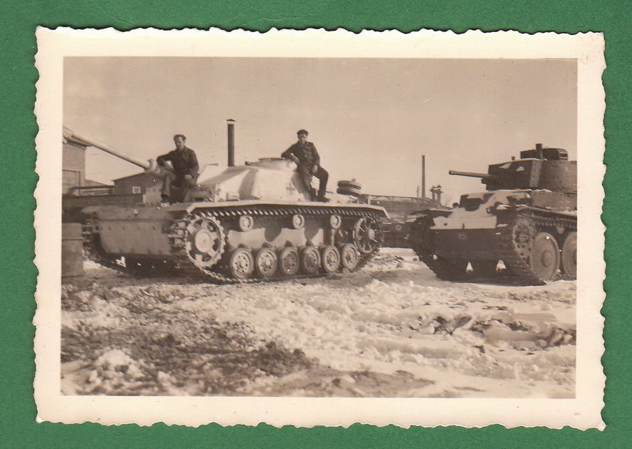 Orig. Foto Panzer Sturmgeschütz III Langrohr, St