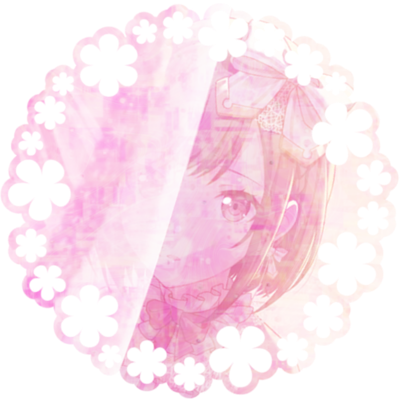 ena shinonome with a pink tint