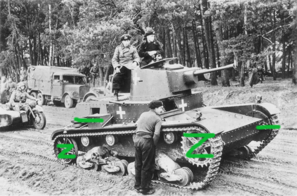 Polish tank 7TP in German service - 4. Panzer Di