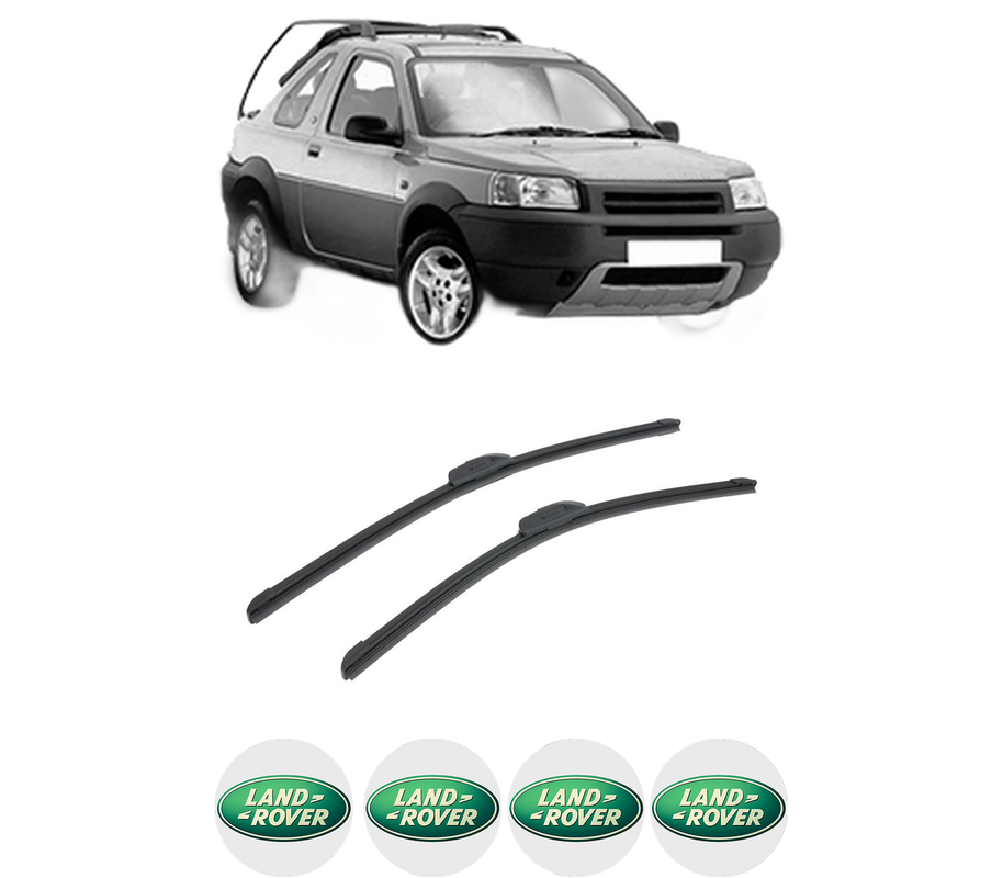 Set stergatoare auto LAND ROVER FREELANDER I Soft Top (L314) din 1998-2006, pentru parbriz auto, 2 bucati, Bosch Aerotwin Retrofit, din cauciuc siliconat rezistent, 4 Stickere Auto LAND ROVER