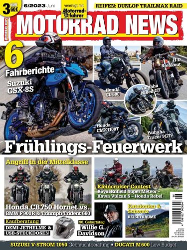 Cover: Motorrad News Magazin Juni No 06 2023