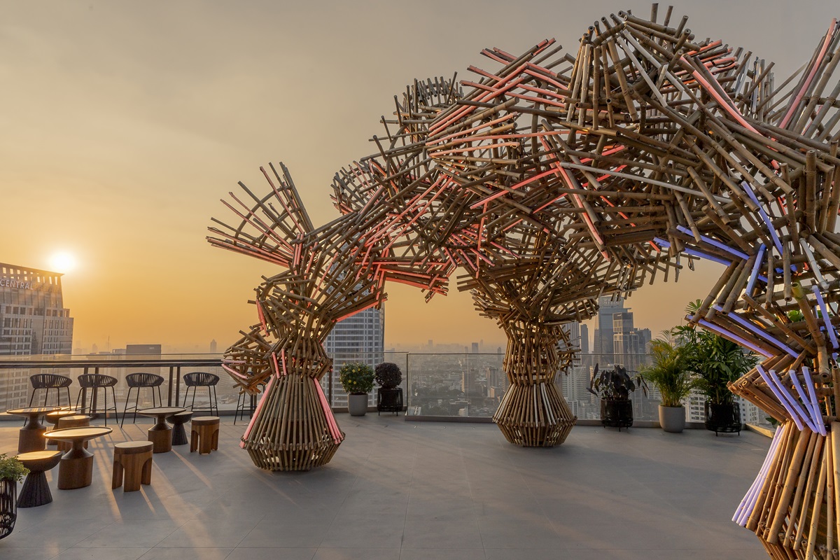 L BKKOX Sato San rooftop bar The structure DJ Sunset 02