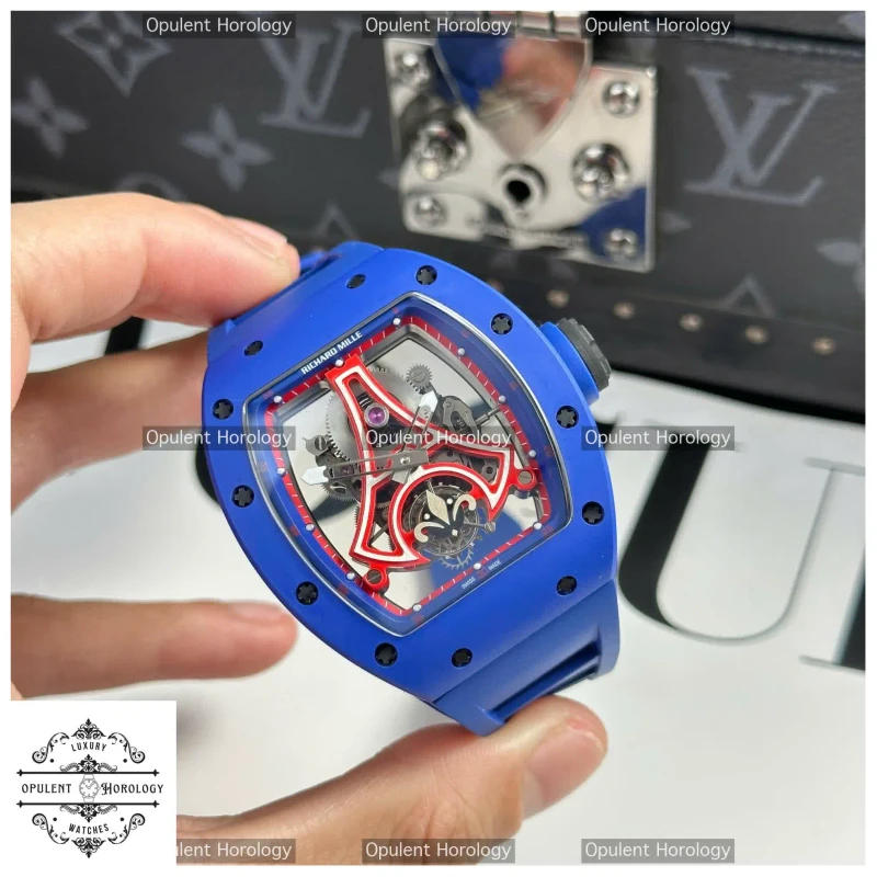 Richard Mille RM52-03 PSG Blue Ceramic - 42.7 mm Replica