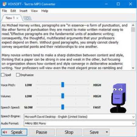 VovSoft Text to MP3 Converter 2.3 Portable