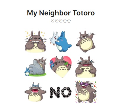 Stiker bergerak WhatsApp (WA) My Neighbor Totoro