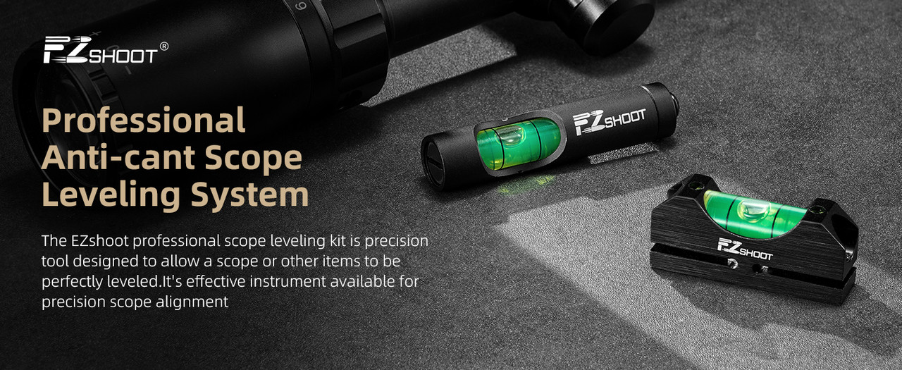 EZSHOOT rifle scope leveling accessory magnetic bubble level