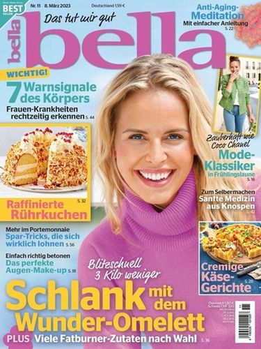 Cover: Bella Frauenmagazin No 11 vom 08  März 2023