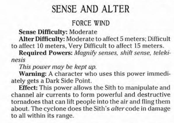 Force Wind or Tornado
