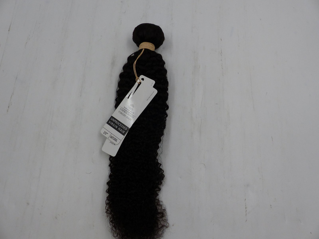 WOMENS 20"BLACK PERM 100% UNPROCESSED VIRGIN HAIR SEW IN WEFT