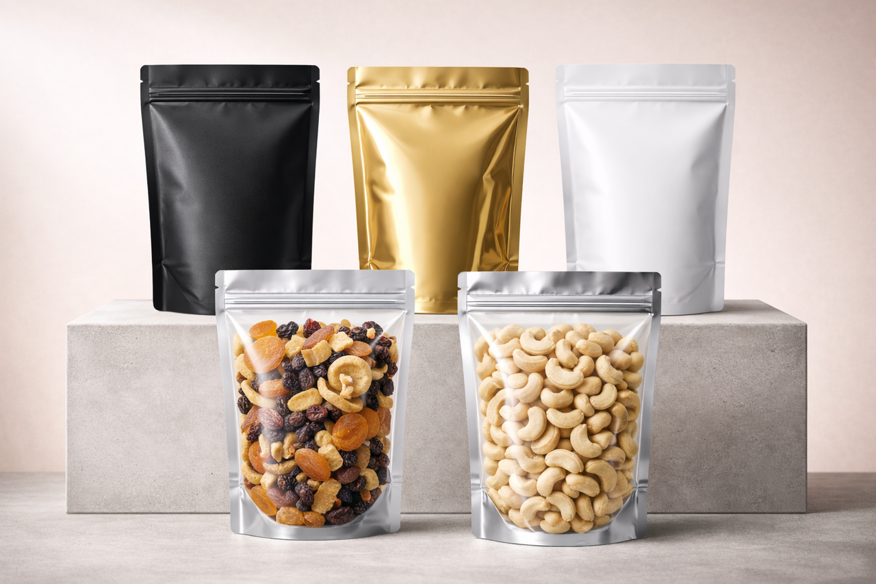 Stand Up Zip Lock Pouch Horizontal View