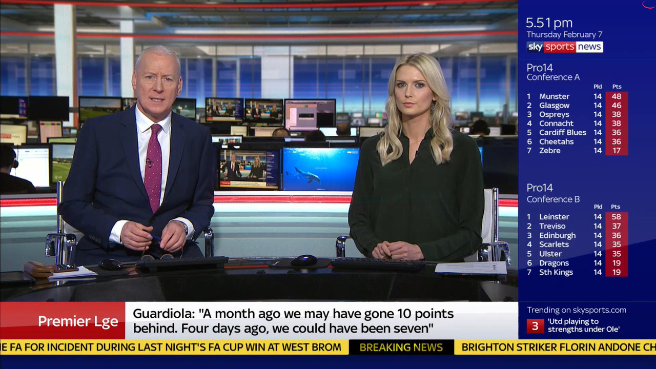 07 February - 17.00.00 - Sky Sports News At 5. A comprehensive r