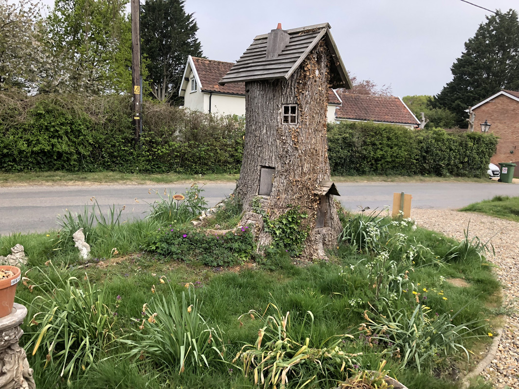 Tree stump residence