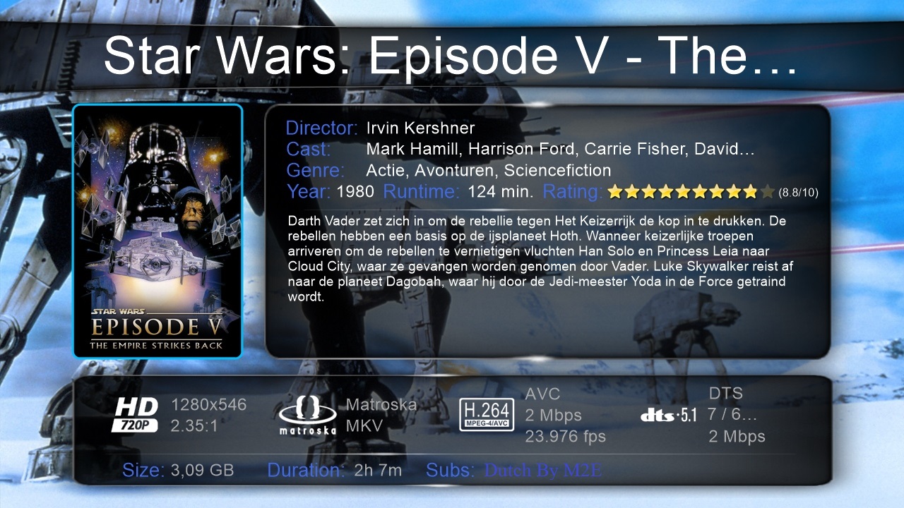 Star Wars Episode V The Empire Strikes Back (1981) 720p DTS