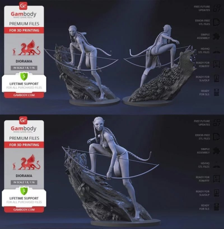 Neytiri from Avatar by GamBody – 3D Print Model