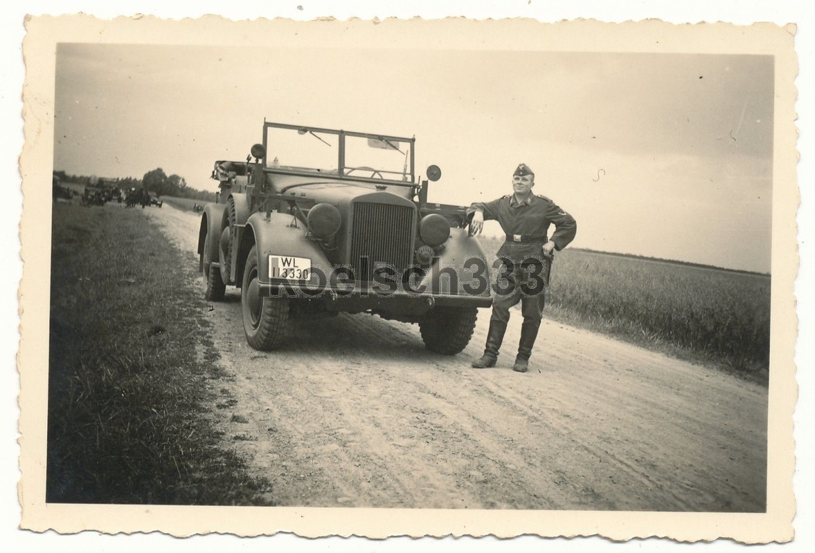 Foto Einheits PKW Horch 901 Kübelwagen Kfz Kennz