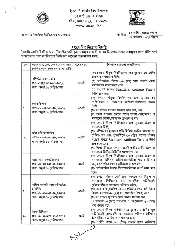 Islamic-Arabic-University-Staff-Job-Circular-2026-PDF-2