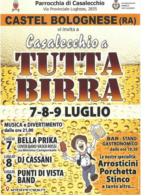 Casalecchio a TUTTA BIRRA, dal 7 al 9 luglio 2023
