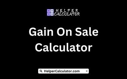 Gain On Sale Calculator