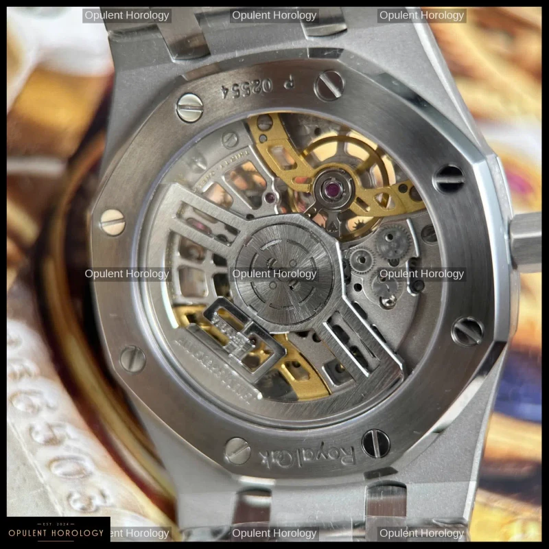 Audemars Piguet Royal Oak Jumbo Extra-Thin Openworked 16204 Stainless Steel Skeleton 39mm
