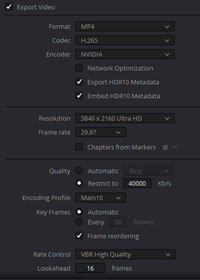 Blackmagic Forum View Topic Drs V17 4 3 Clarification On Exporting Hevc Only