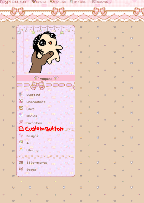 Buttons on sidebar? on Toyhouse