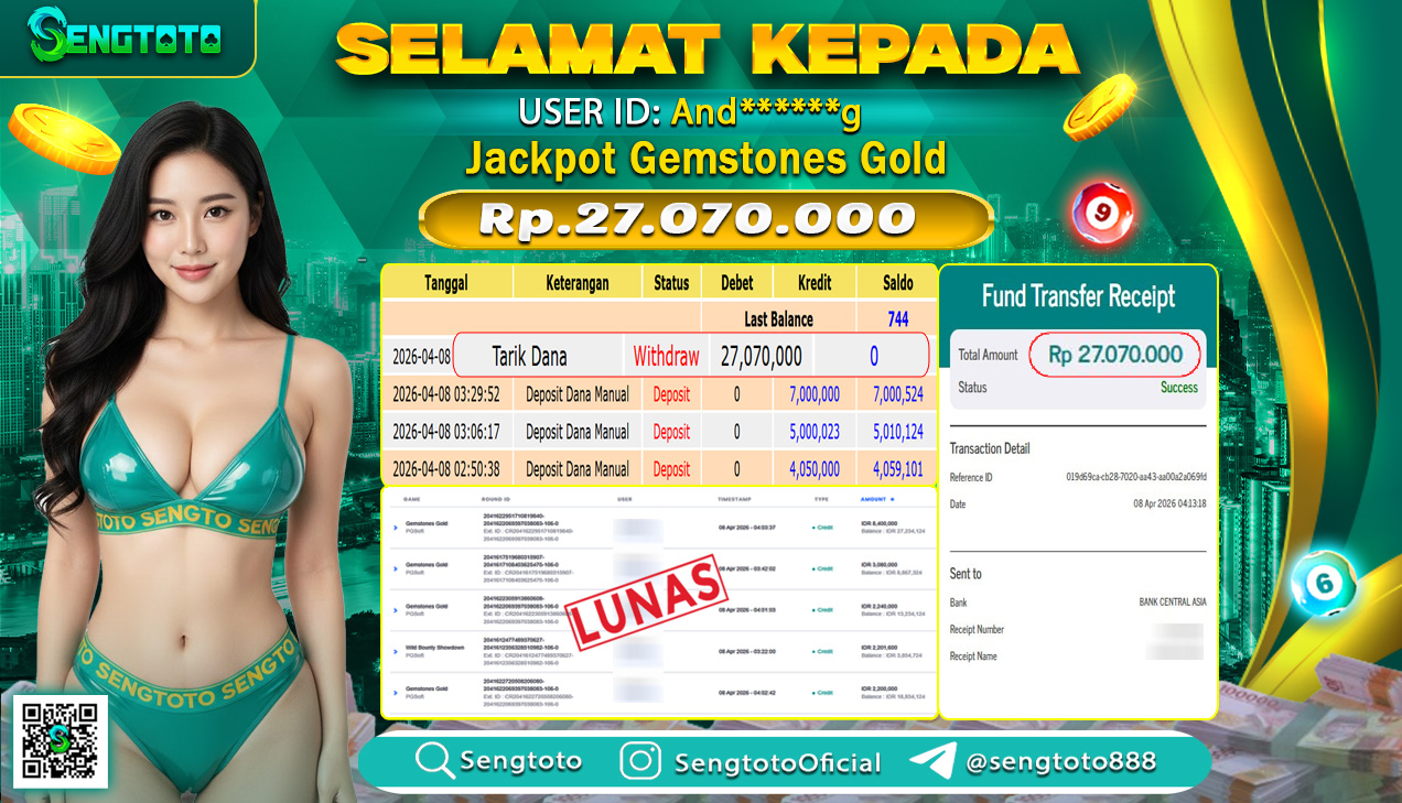 BUKTI PEMBAYARAN SLOT GEMSTONES GOLD