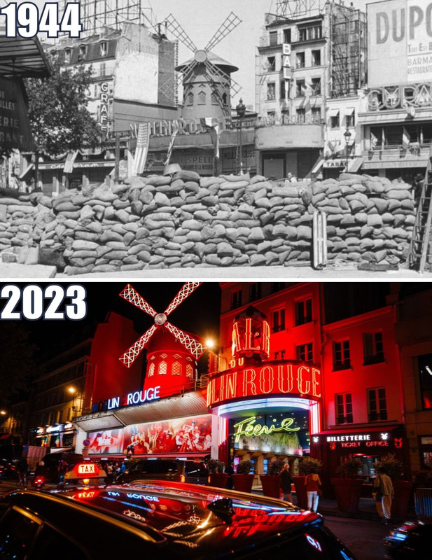 Photos avant-apres WWII - Page 26 Moulin-Rouge-in-Paris-France-1944-vs-2023