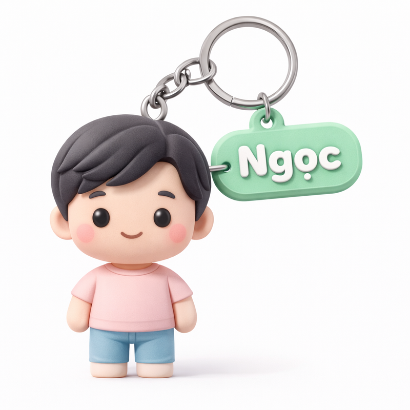 Móc Khóa Hoạt Hình 3D